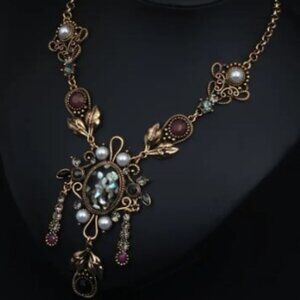 Sweater Chain Necklace - French Ethic Court-Style Pendant with Upscale Sense